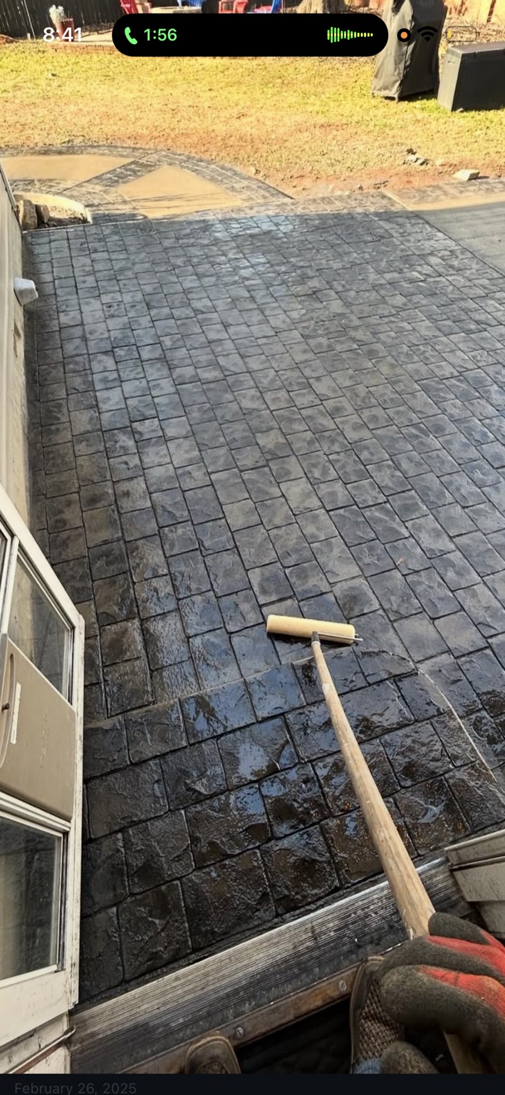 Finished concrete project