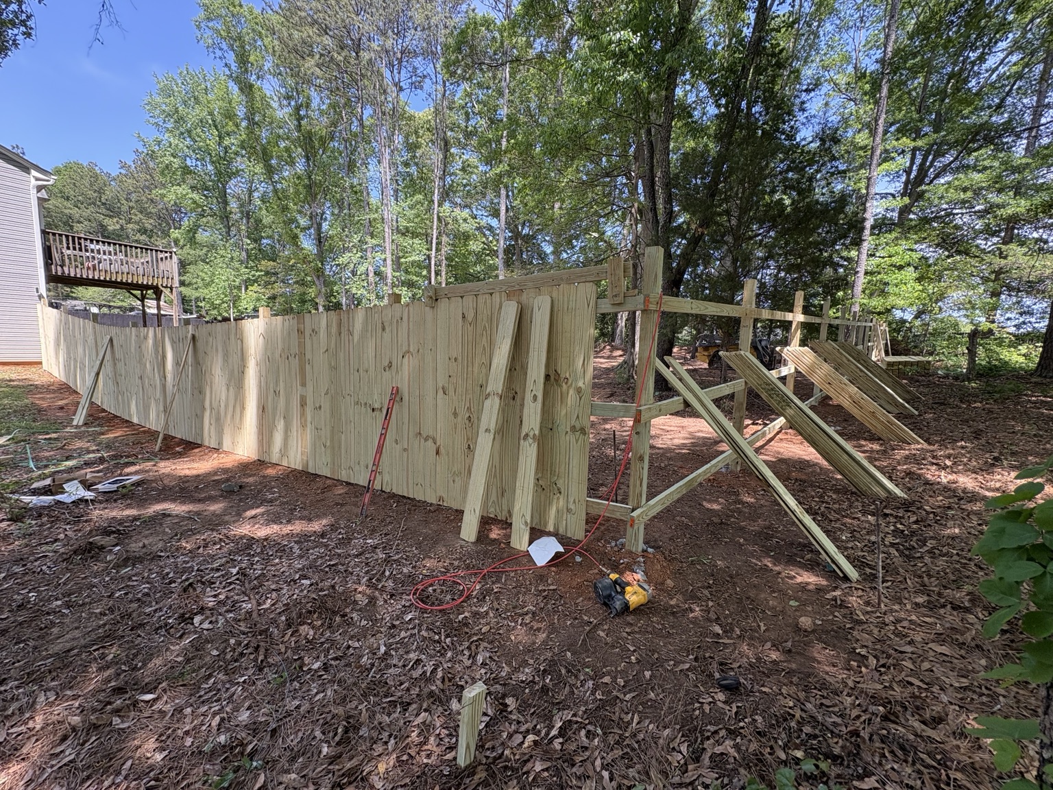 Fence project by J&J Zavala Service