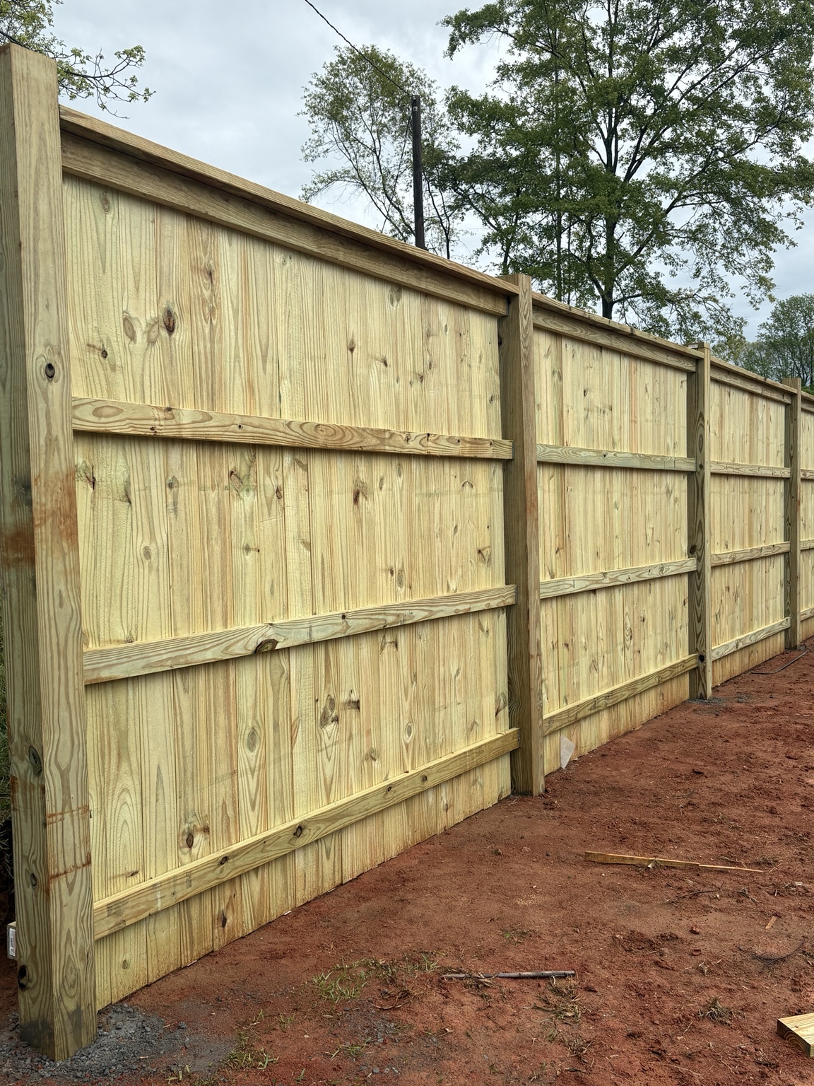 Fence project by J&J Zavala Service